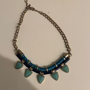 Elegant Blue and Silver Necklace
